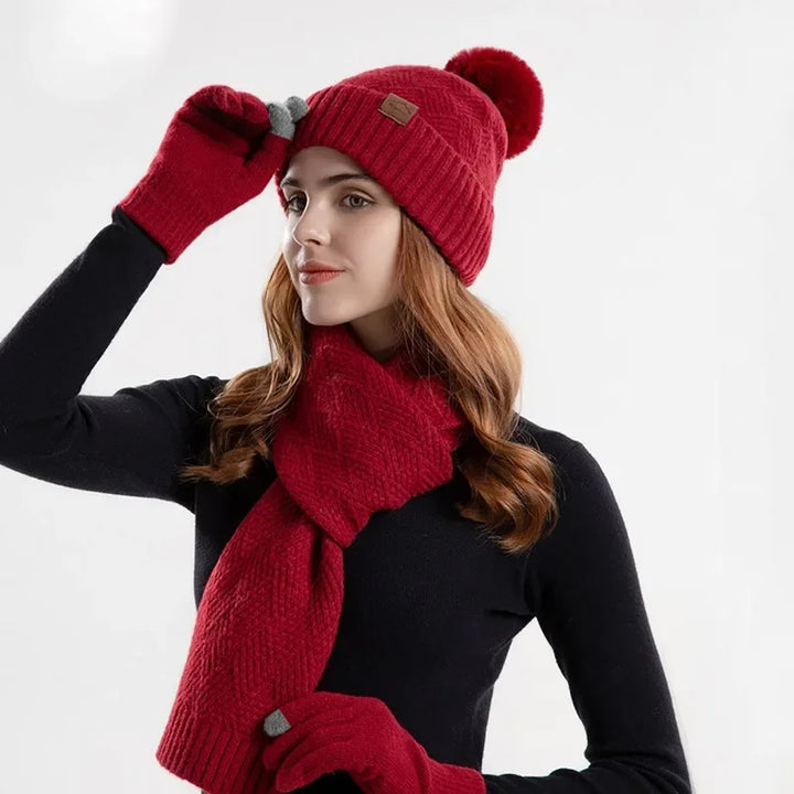 Kit Acessórios Inverno Star – Gorro, Cachecol e Luvas
