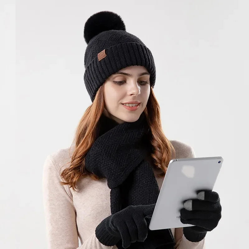 Kit Acessórios Inverno Star – Gorro, Cachecol e Luvas
