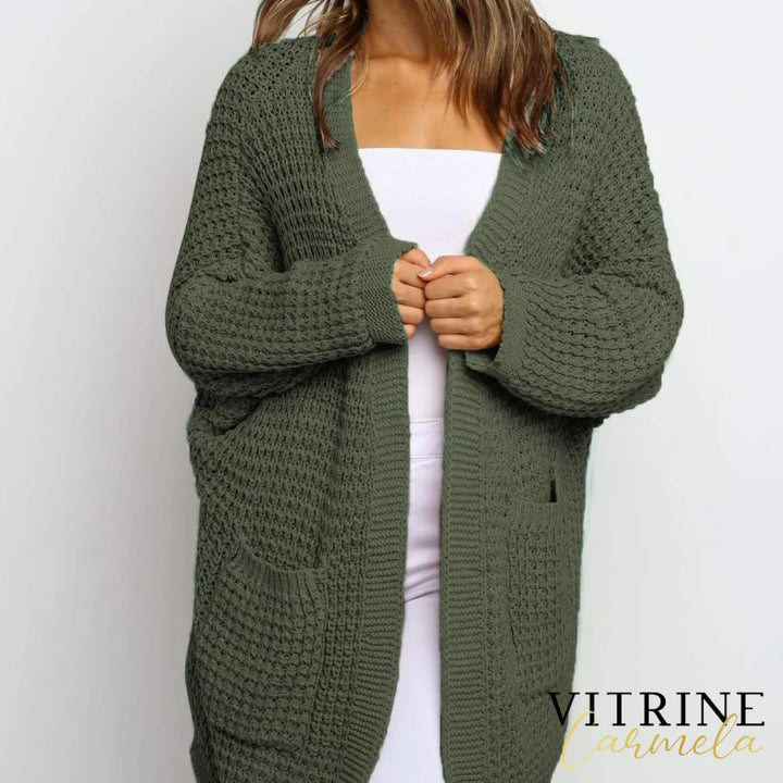 Cardigan Marianne Verde Militar / M Cardigan