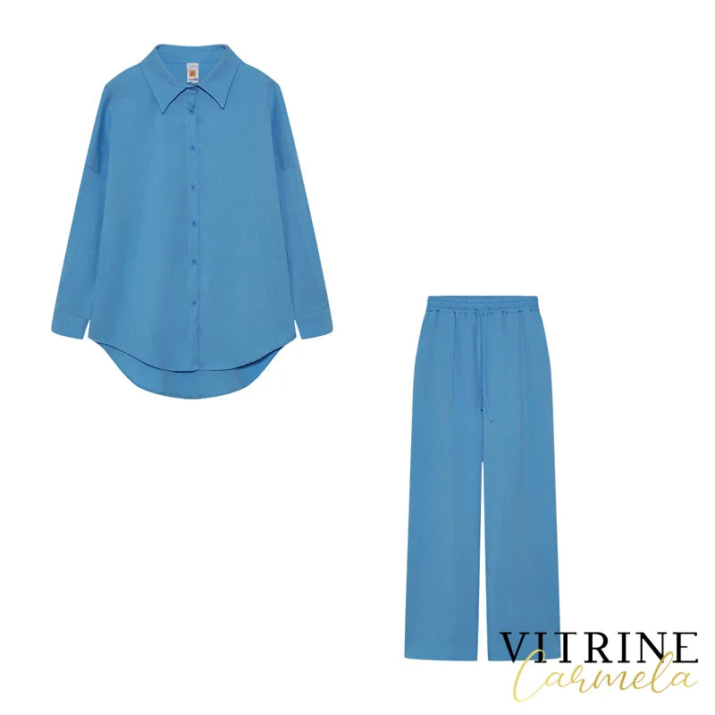 1 - Conjunto Angelina Azul Claro / P