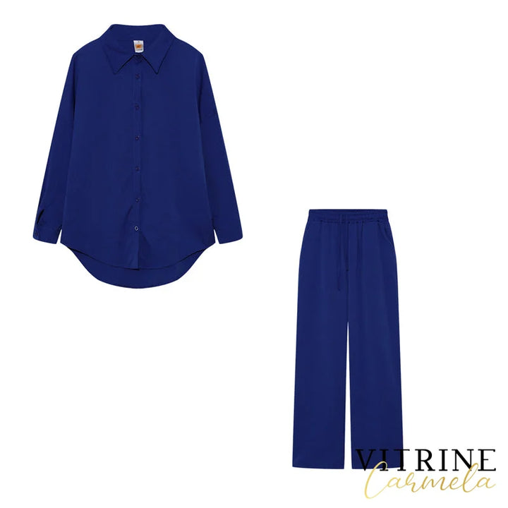 1 - Conjunto Angelina Azul Escuro / P