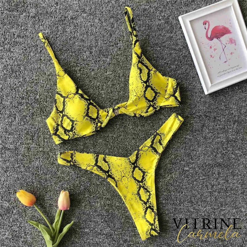 Biquíni Bellin Amarelo Cobra / P 200004279