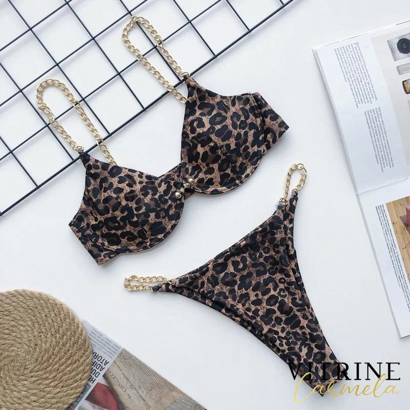 Biquíni Deluxe Leopardo / P 200004279