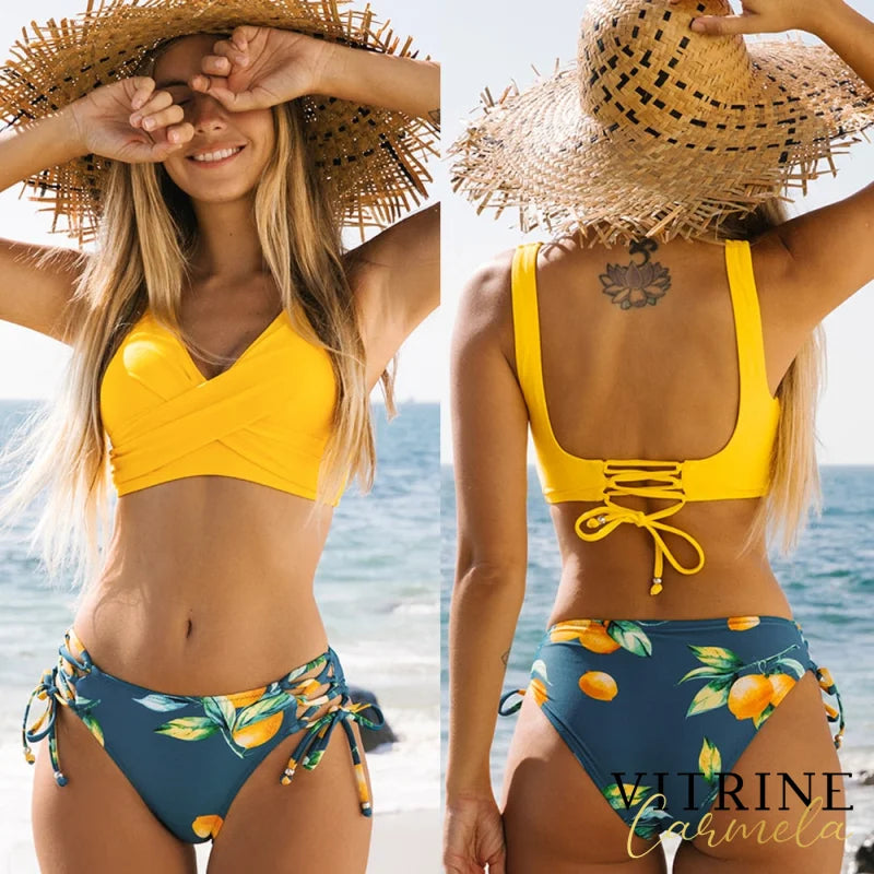 Biquini Samila Amarelo / Pp