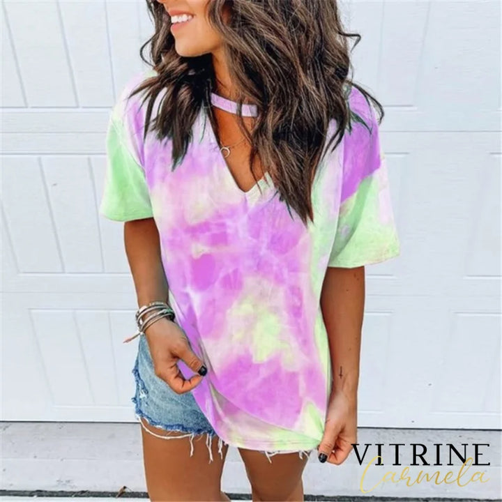 Blusa Tie Dye Caroline Verde / P 200000791