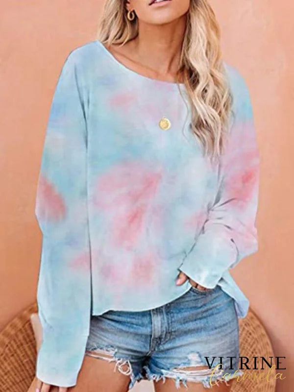 Blusa Tie Dye Mel Rosa/azul / P 200000791