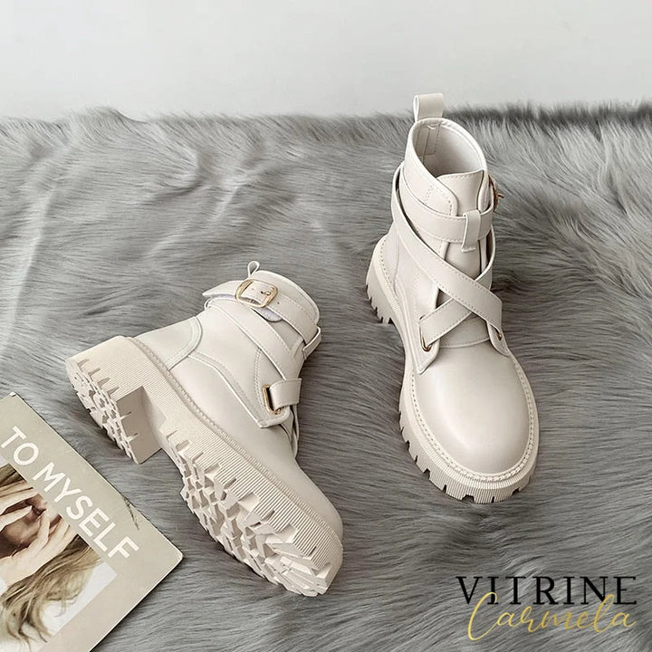 Bota Open Bege / 33