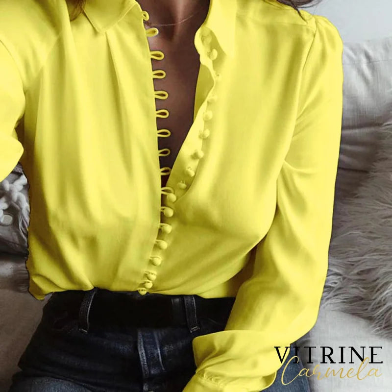 Camisa Social Solid Amarelo / Pp 200000346