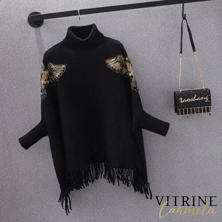Poncho Wings Preto