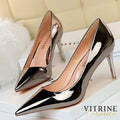 Bigtree High Heels Women Shoes Gold Silver Fetish Stiletto Woman Pumps Patent Leather Party Wedding