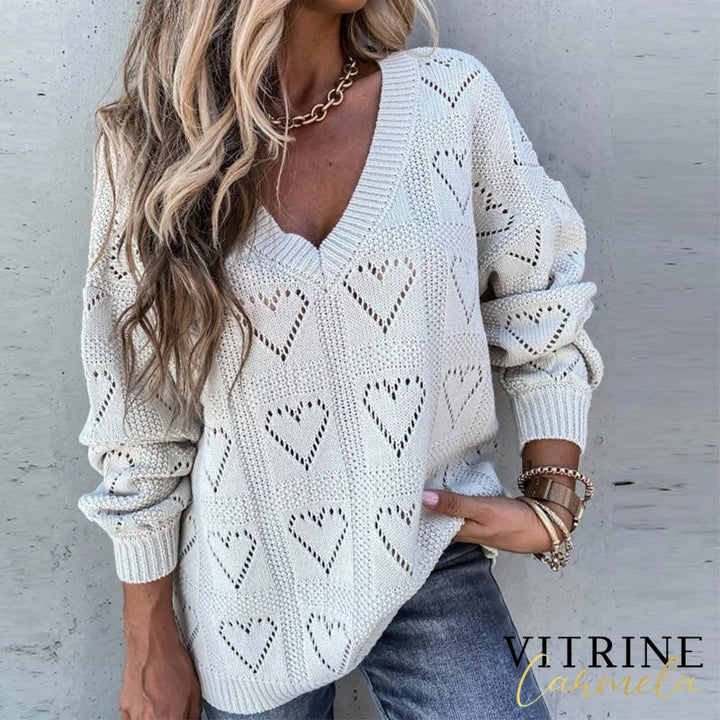 Suéter Lovee Branco / P