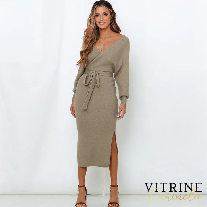 Vestido Marcelly Bege / P 200000347