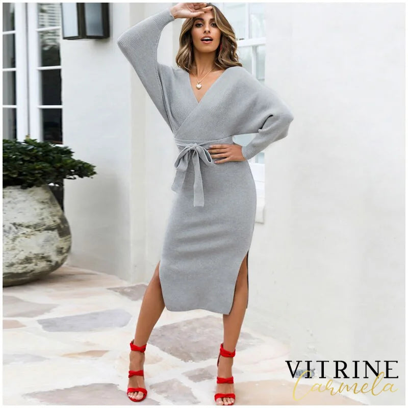 Vestido Marcelly Cinza / M Vestidos